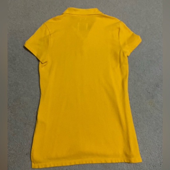 Hollister Women’s Gold Polo; Size: Medium - Picture 2 of 4